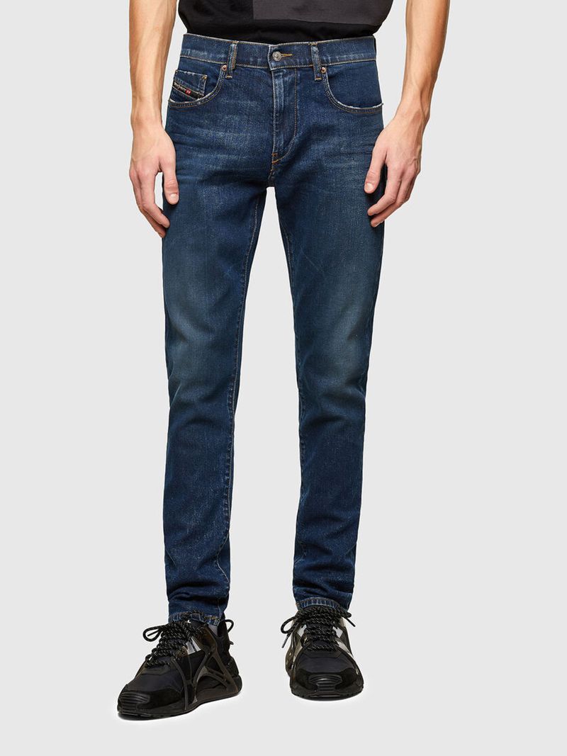 Jeans Slim Diesel D-Strukt 009nv Homem - Azuis Escuro SIPZQ-2418